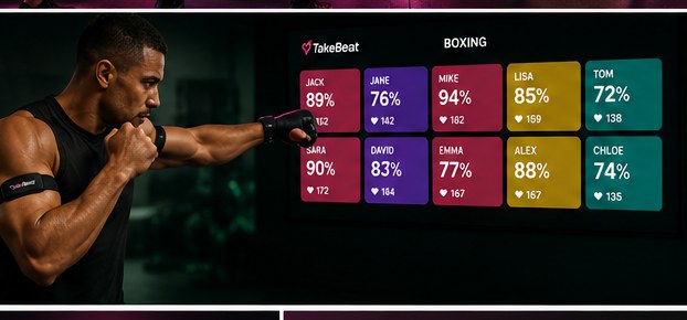 TakeBeat live during a boxing session