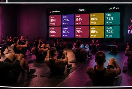 TakeBeat leaderboard live in a group class